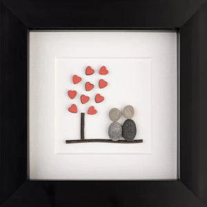 Pebble Art - Tree of Hearts