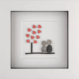 Pebble Art - Tree of Hearts