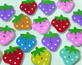 Strawberry Wooden buttons