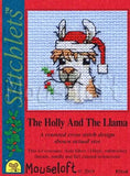 The Holly and the Llama Christmas Cross Stitch Kit