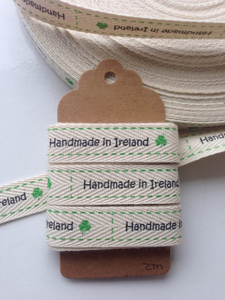 Handmade in Ireland Cotton Ribbon