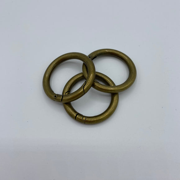 Macrame O Ring Bronze 40mm