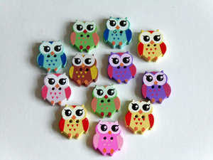 Bird  Wooden Buttons