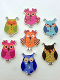 Owl Wooden Buttons